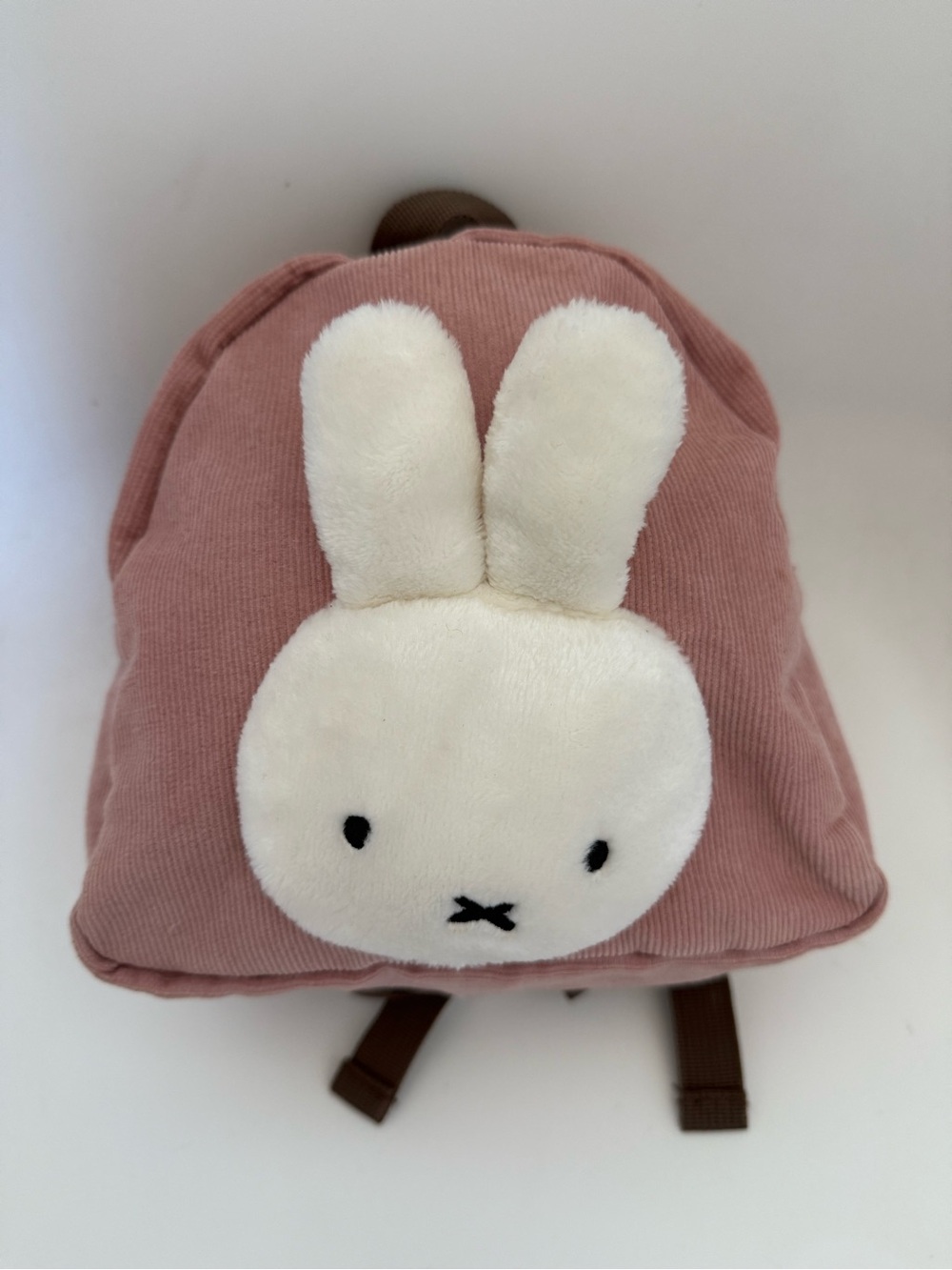 Miffy Pink Plush Kids Backpack with Miffy key chain